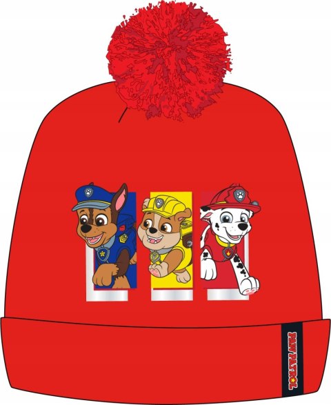 Psi Patrol Czapka Z Pomponem Czerwona Psi Patrol Czapka Z Pomponem Czerwona
